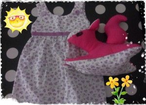 vestido y conejo a juego
