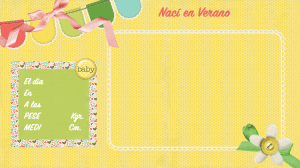 Lámina de nacimiento para niños en verano