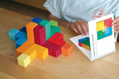puzzle construcción de piezas cuadradas