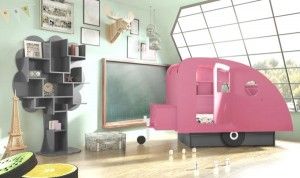 cama caravana muebles niños