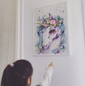cuadro de unicornio