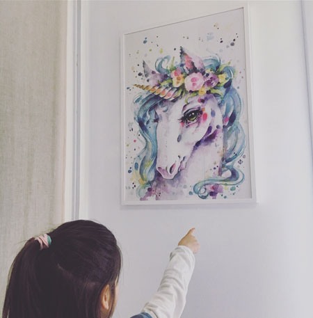 cuadro de unicornio