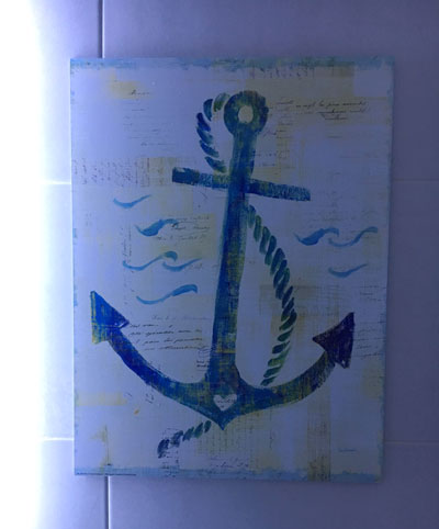 cuadro de aluminio baño